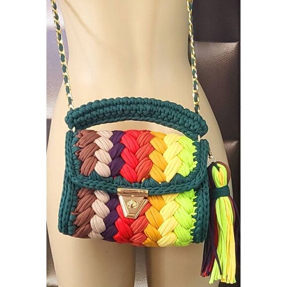Enchanted Forest crocheted bag - Picture 1 of 8